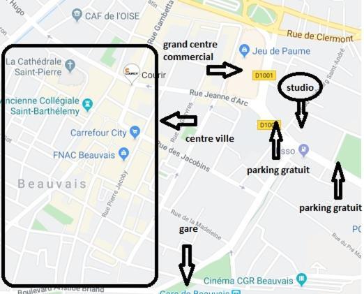 Studio Chaleureux Beauvais-Centre, Gare Et Proche Aeroport Zewnętrze zdjęcie
